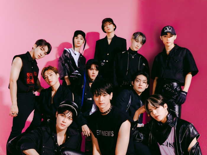 Stray Kids Group Portrait in Black Outfits