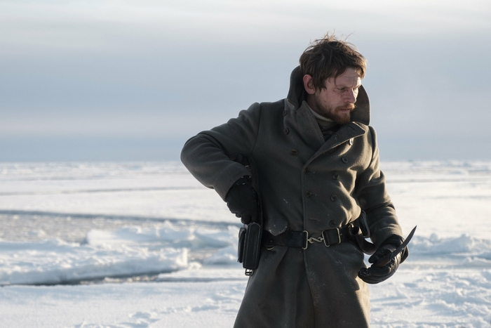 Jack O'Connell in The North Water, man with knife