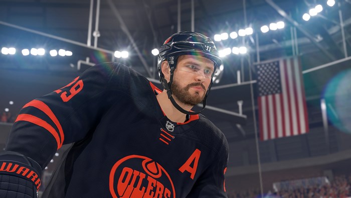 NHL 22 Edmonton Oilers Hockey Player Close-up 4K