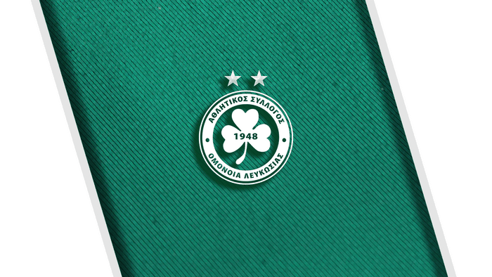 AC Omonia Soccer Club Emblem on Green Background