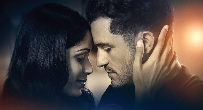 Needle In A Timestack: Orlando Bloom and Freida Pinto