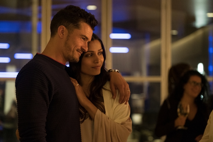 Freida Pinto and Orlando Bloom in Needle In A Timestack
