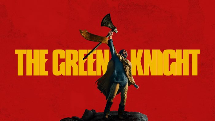 The Green Knight movie poster with Dev Patel