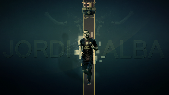 Jordi Alba FC Barcelona Football Player Graphic