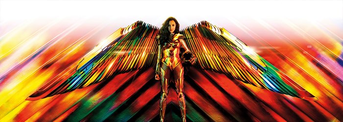 Wonder Woman 1984 Golden Armor with Colorful Wings