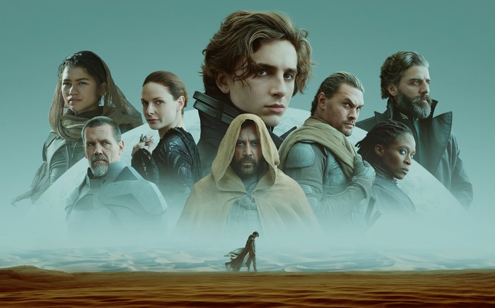 Dune (2021) movie poster with main cast