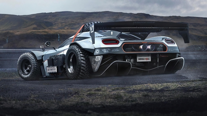 Futuristic Koenigsegg Agera R Off-road Concept Car