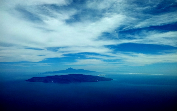 Aerial view of La Gomera, Canary Islands