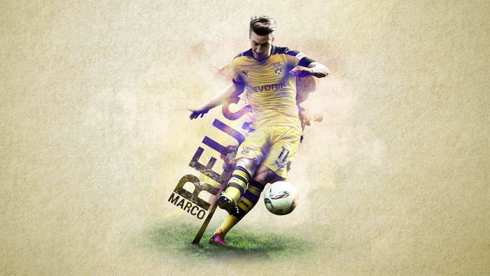 Marco Reus Borussia Dortmund Soccer Action