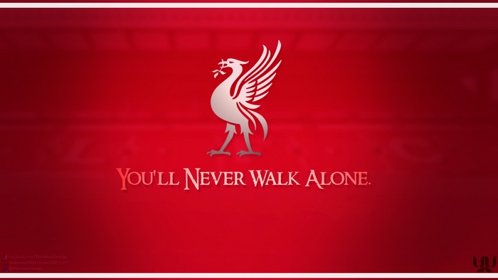 Liverpool F.C. Liver Bird Logo You'll Never Walk Alone