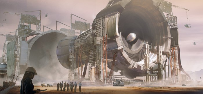 Massive Engine Assembly at Test Site