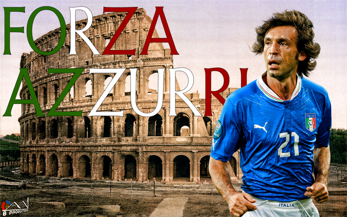 Andrea Pirlo: Forza Azzurri at the Colosseum