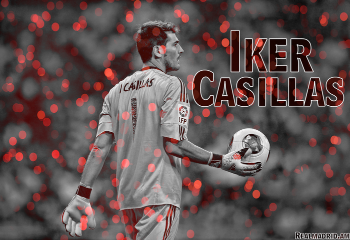 Iker Casillas Real Madrid Goalkeeper Red Bokeh
