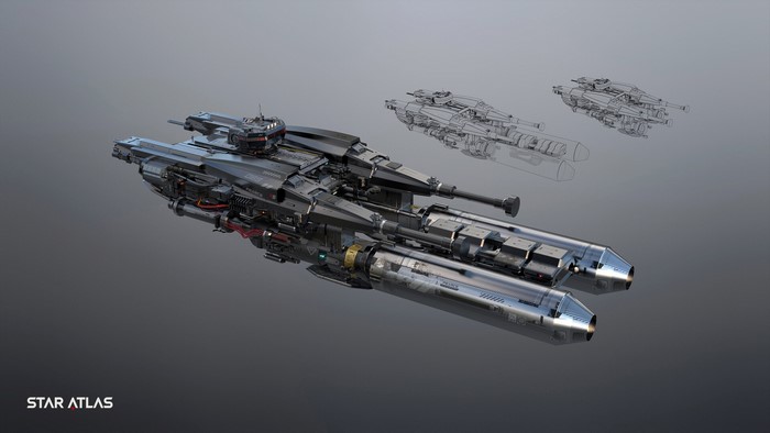 STAR ATLAS Pearce R8 Concept Refueling/Repairing Ship
