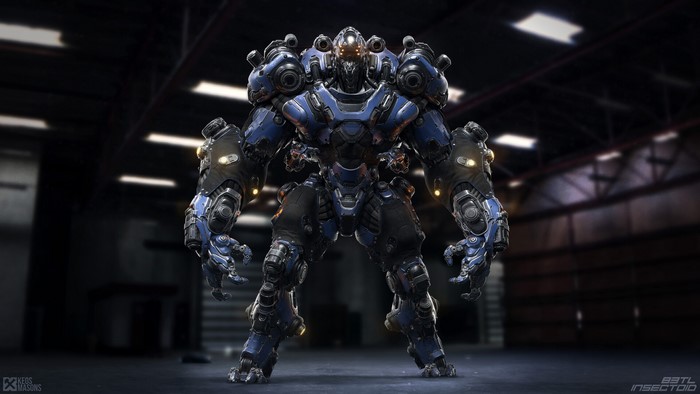 B.3.T.L. Insectoid Mech in Hangar