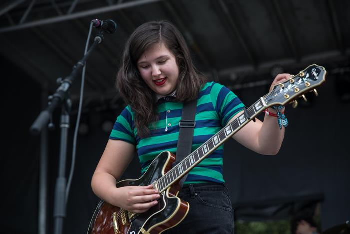 Lucy Dacus playing guitar live 4K