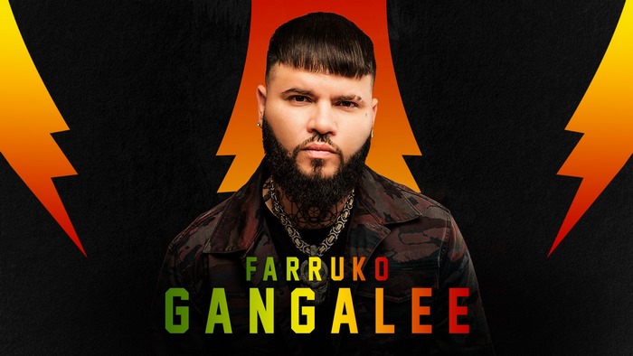 Farruko Gangalee with lightning bolts