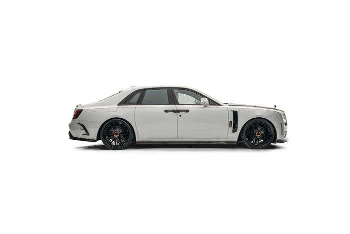 White Rolls-Royce Ghost Luxury Car Side View