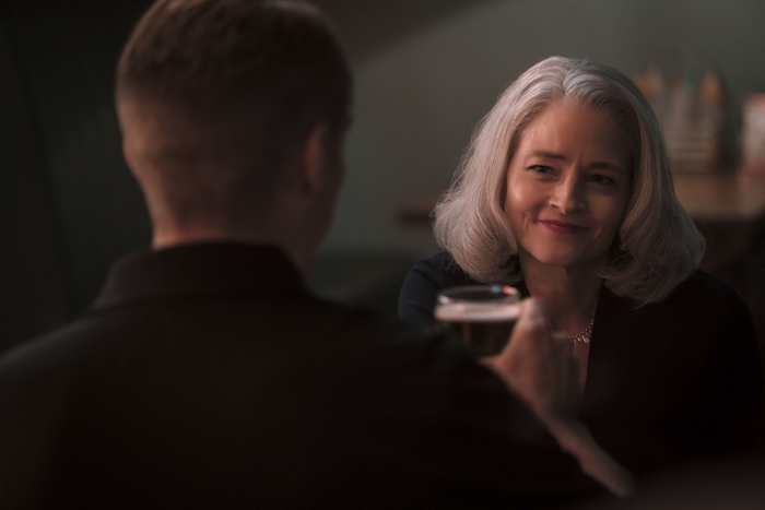 Jodie Foster smiling in The Mauritanian
