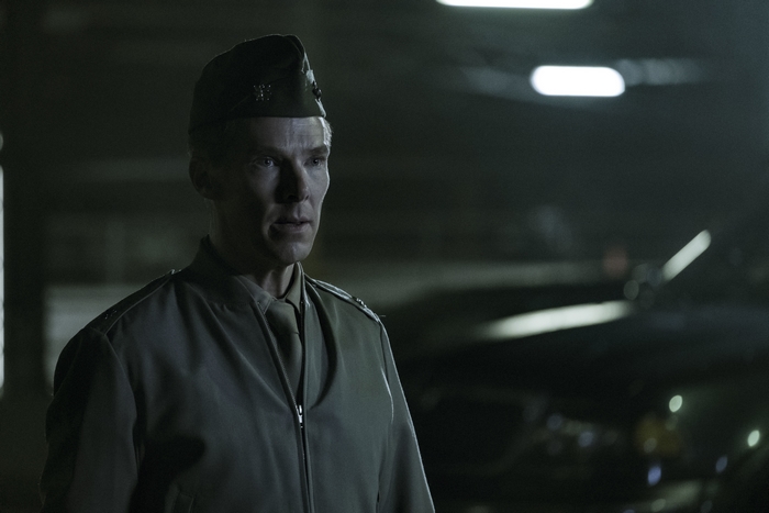 Benedict Cumberbatch in uniform in The Mauritanian