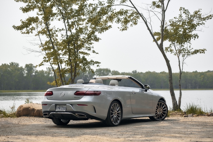 2021 Mercedes-Benz E 450 Cabriolet by the lake