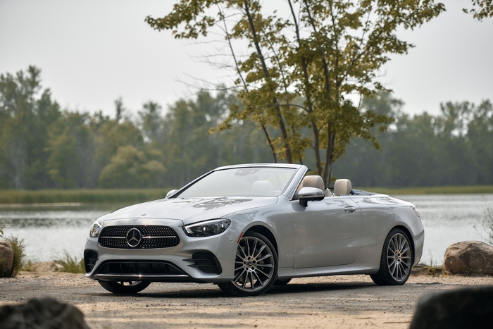 2021 Mercedes-Benz E 450 Cabriolet by the lake