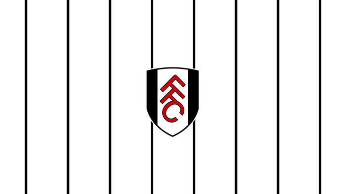 Fulham F.C. Logo on Striped Background