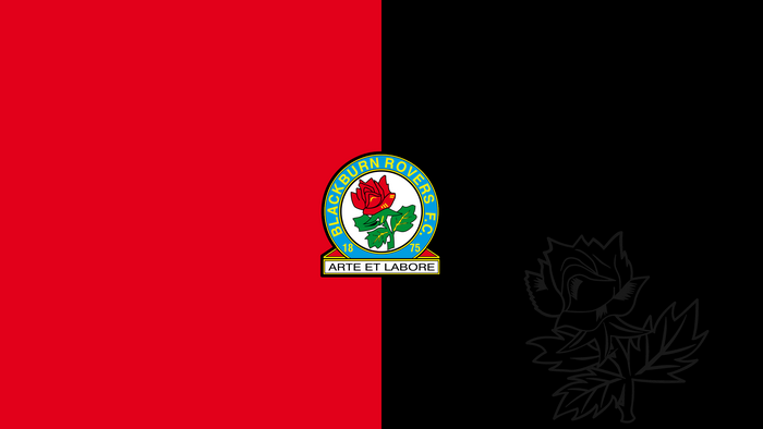 Blackburn Rovers F.C. Logo on Red and Black Background