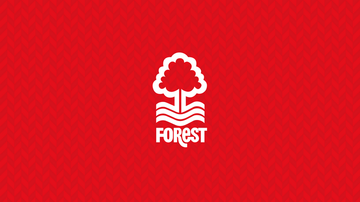 Nottingham Forest F.C. Logo on Red Background