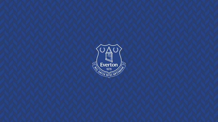 Everton F.C. Emblem on Blue Chevron Pattern
