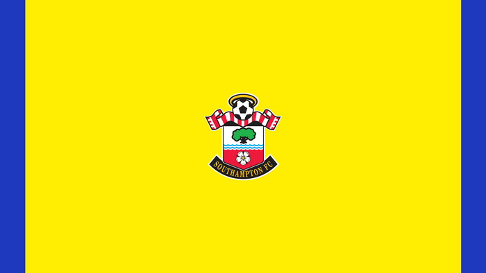 Southampton F.C. Logo on Yellow Background