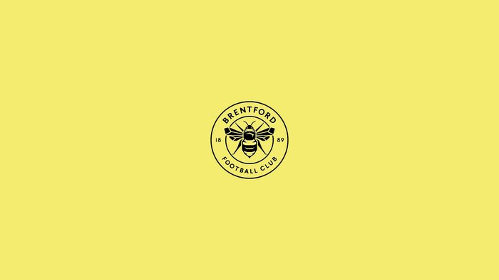 Brentford F.C. Yellow Soccer Logo