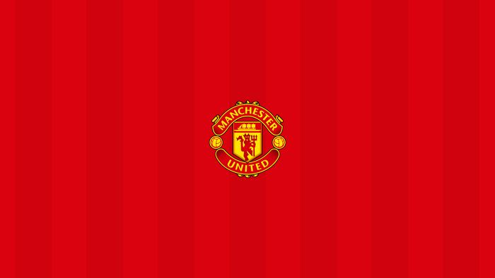 Manchester United F.C. Logo Red Striped