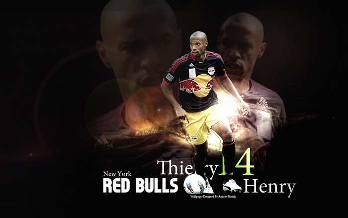 Thierry Henry New York Red Bulls Soccer Art