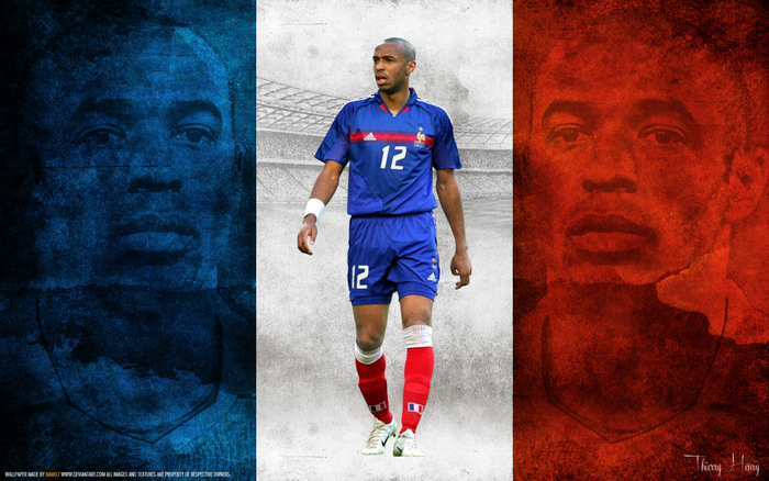 Thierry Henry France National Team Art