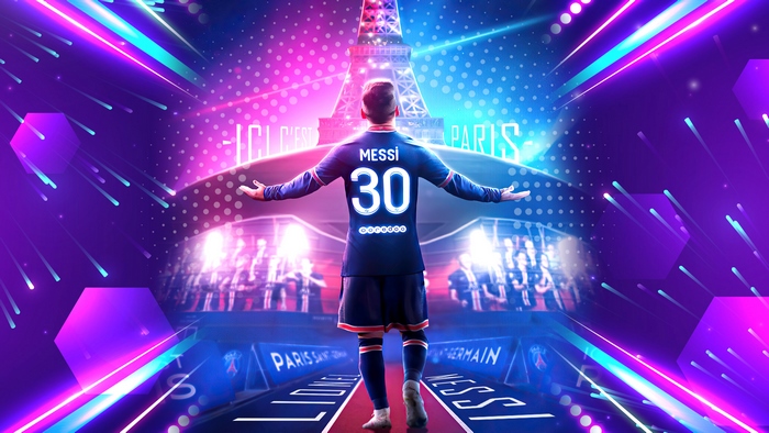 Messi in Paris Saint-Germain 4K