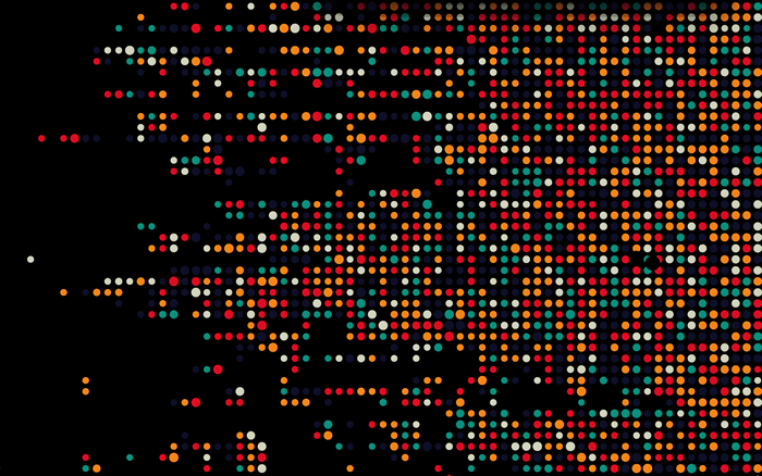 Minimalist Colorful Abstract Fading Dots