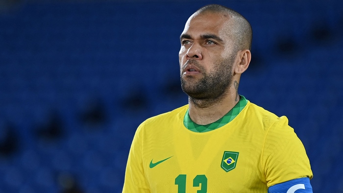 Dani Alves in Brazil National Football Team jersey
