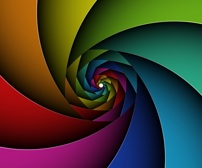 Abstract Swirl of Colors in 4K