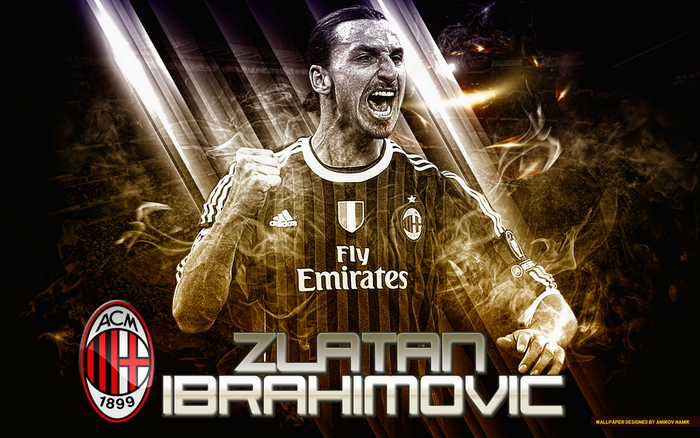 Zlatan Ibrahimovic AC Milan Action Shot