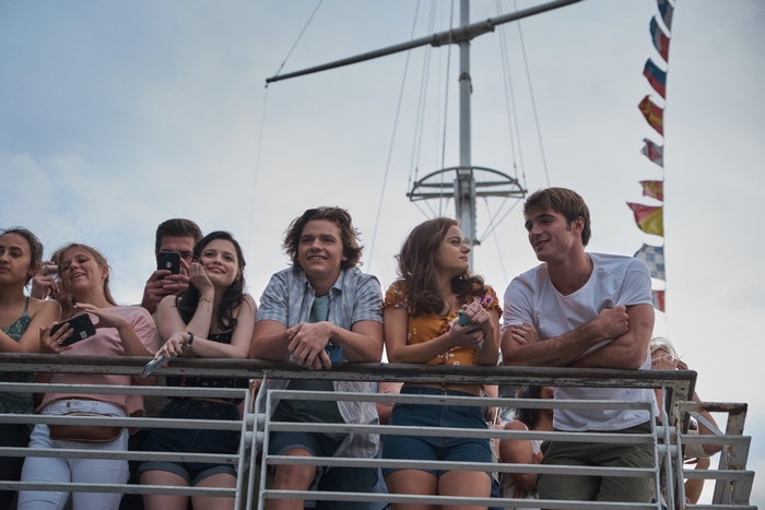 The Kissing Booth 3 cast on a boat