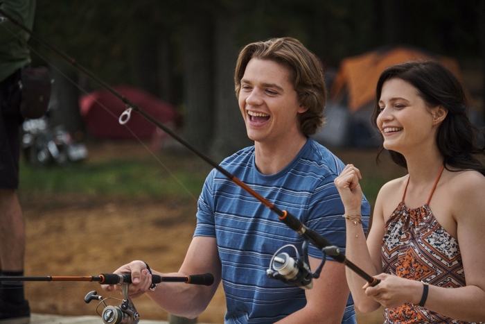 The Kissing Booth 3: Joel Courtney and Meganne Young fishing