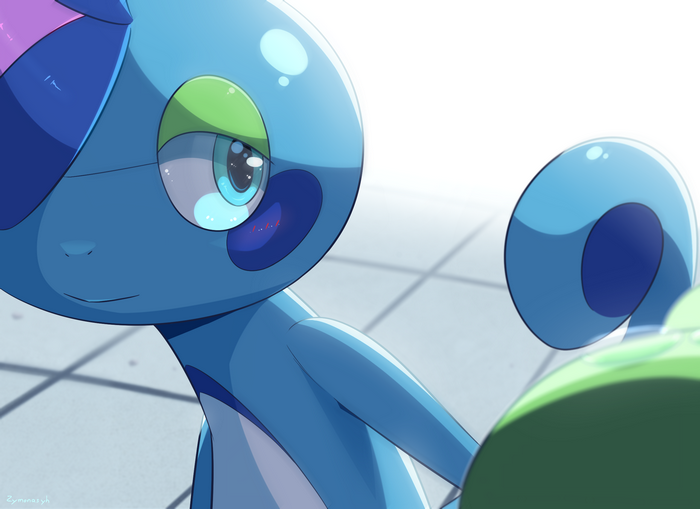 Drizzile Pokémon with bright eyes