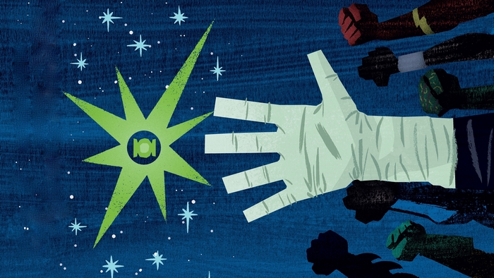 Justice League: The New Frontier - Green Lantern's star