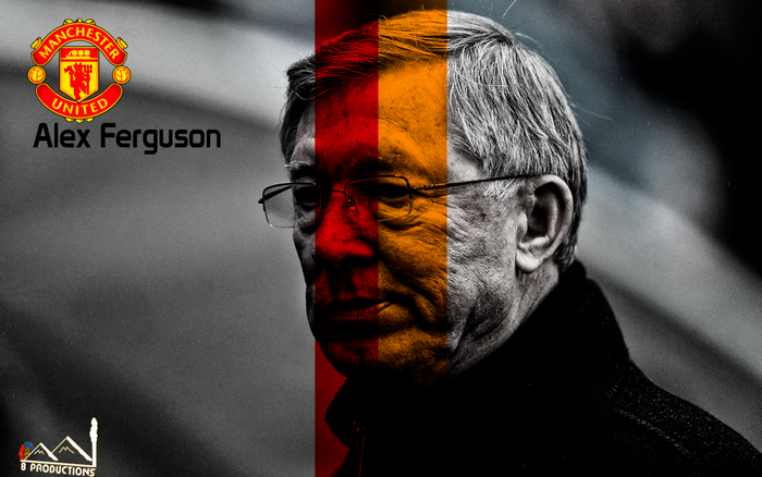Alex Ferguson Manchester United Stylized Portrait