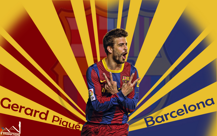 Gerard Piqué FC Barcelona player artwork