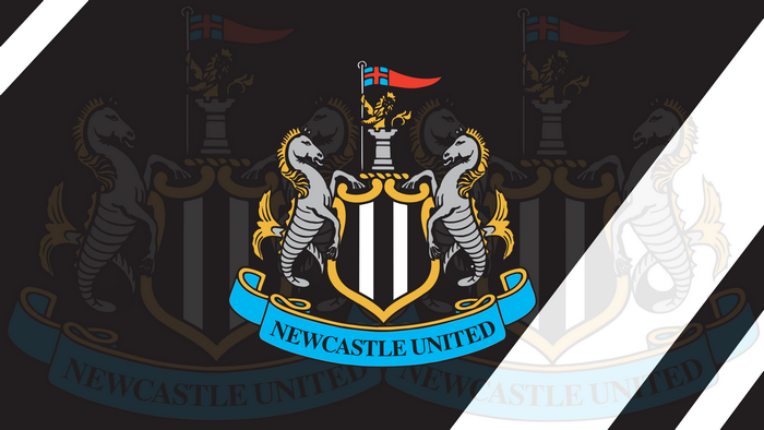 Newcastle United F.C. Logo on Black Background