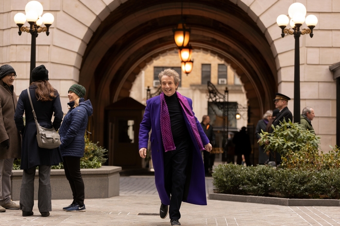 Martin Short smiling in purple coat, Only Murders In The Building