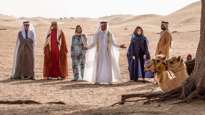 The Misfits: Pierce Brosnan and cast in the desert