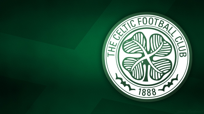 Celtic F.C. Logo on Green Background